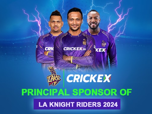 Crickex Announced as Principal Sponsor of LA Knight Riders for Major League Cricket 2024